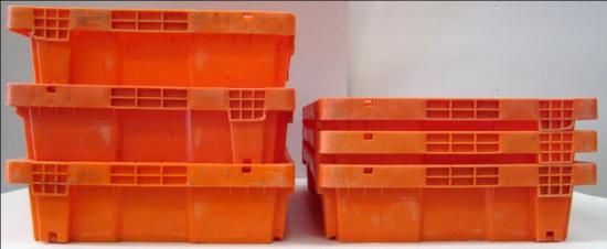 CAJAS PLASTICO 81,5x48x14 cm. APILABLE Y ENCAJABLE