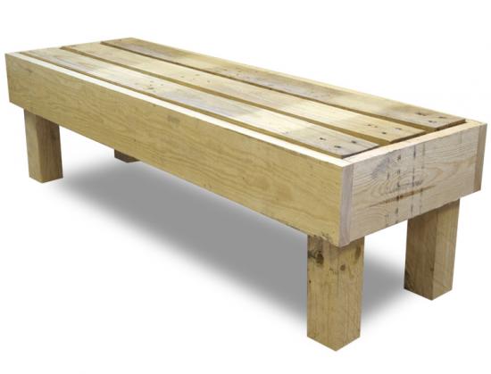 Banco Palet Madera Reciclada 40 x 120 x 35 cm