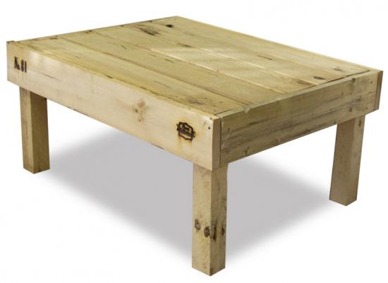 Mesa de Centro Nature Palet Madera Reciclada 80 x 100 x 47 cm