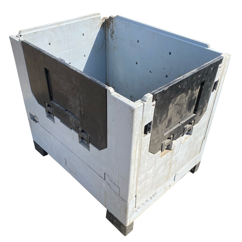 Contenedor Magnum Plegable Usado con Ruedas 60 x 80 x 79 cm 