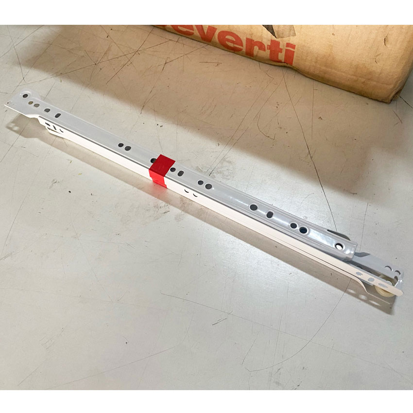 Caja 25 u.d de Guías metálicas para cajón de 40 cm blanco 