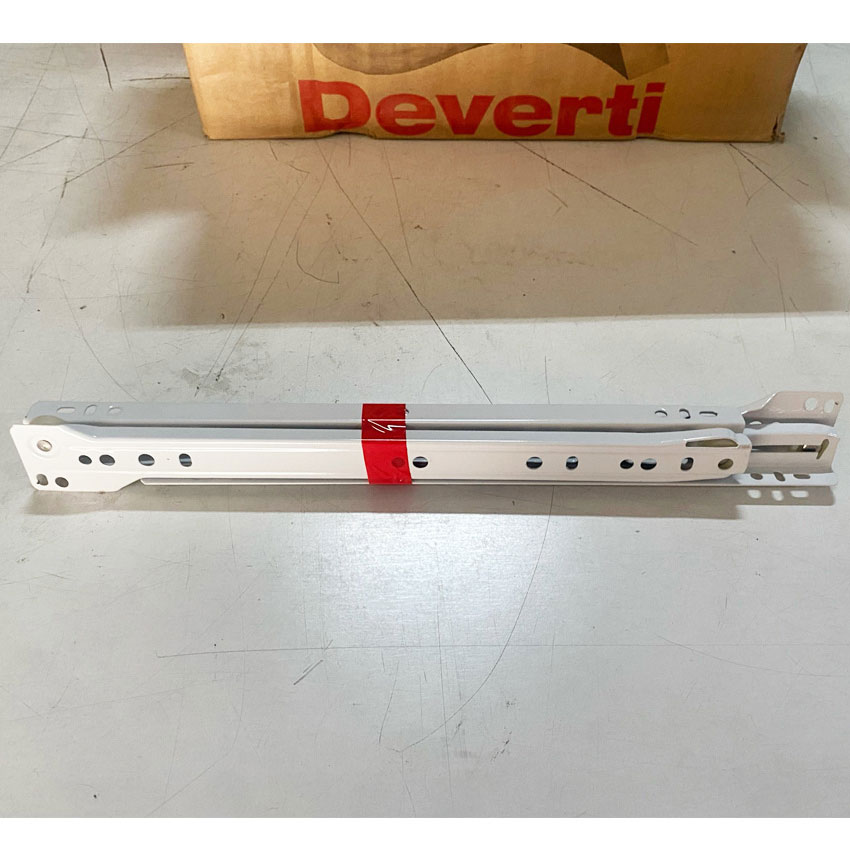 Caja 25 u.d de Guías metálicas para cajón de 30 cm blanco