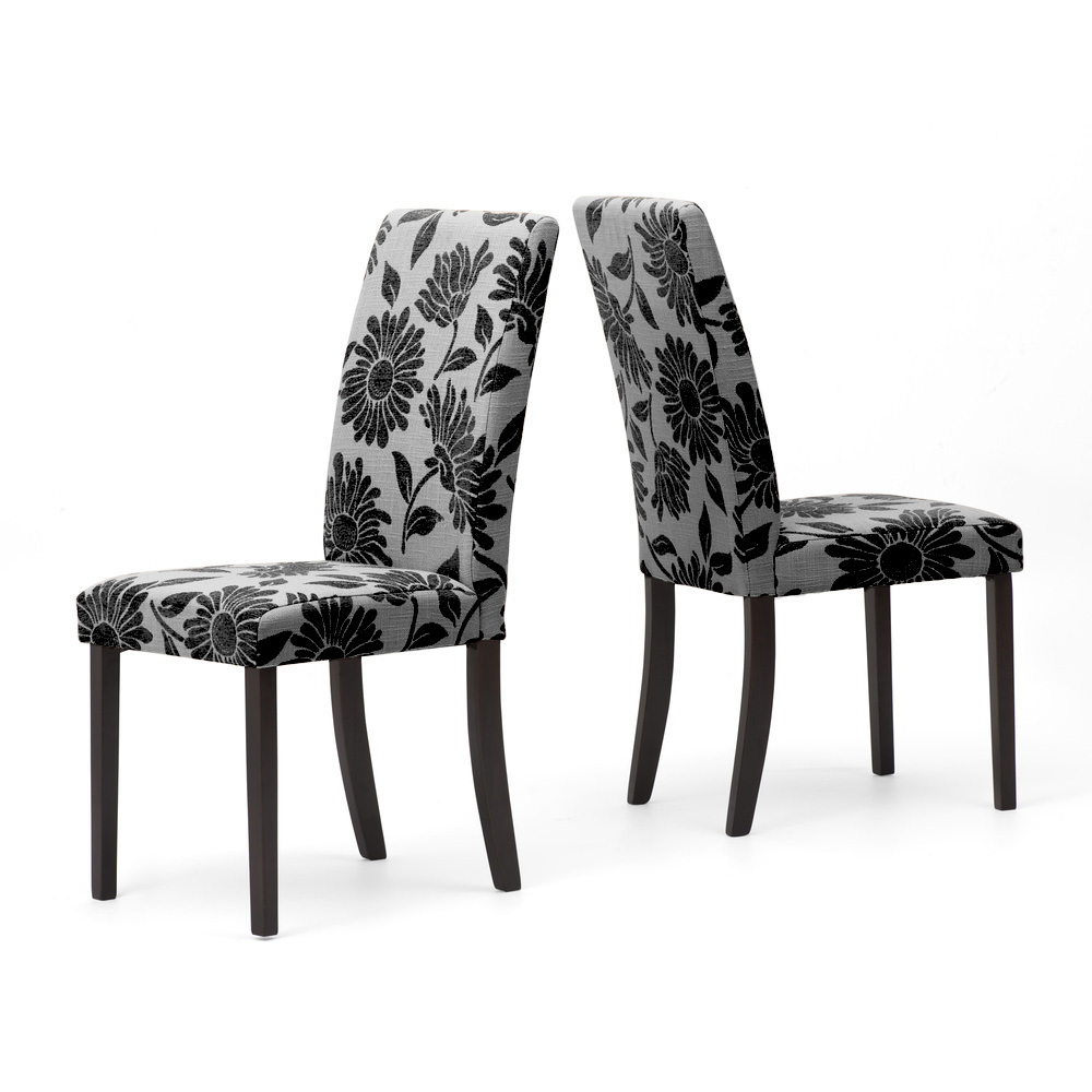 Pack de 2 Sillas Dianna Negro Patas en Madera Maciza Color Wengué