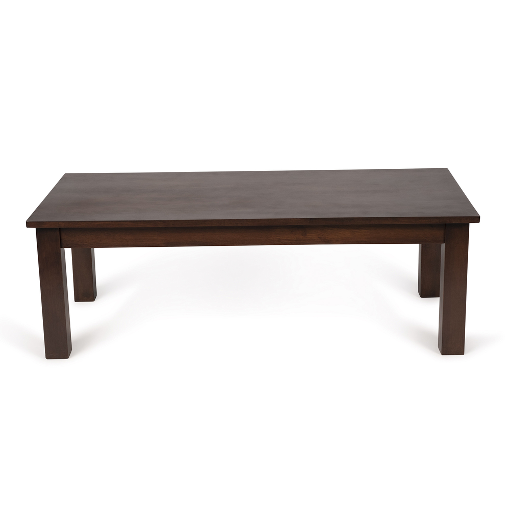Mesa de Centro Aiko de Madera Maciza Wengué Oscuro 120 x 60 x 40 cm 