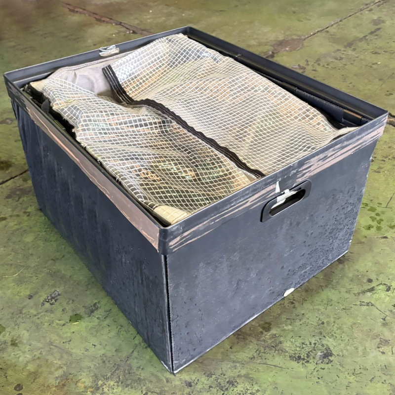 Lote de 240 Cajas Bacs Negras Caspe 50 x 60 x 34,5 cm Usadas