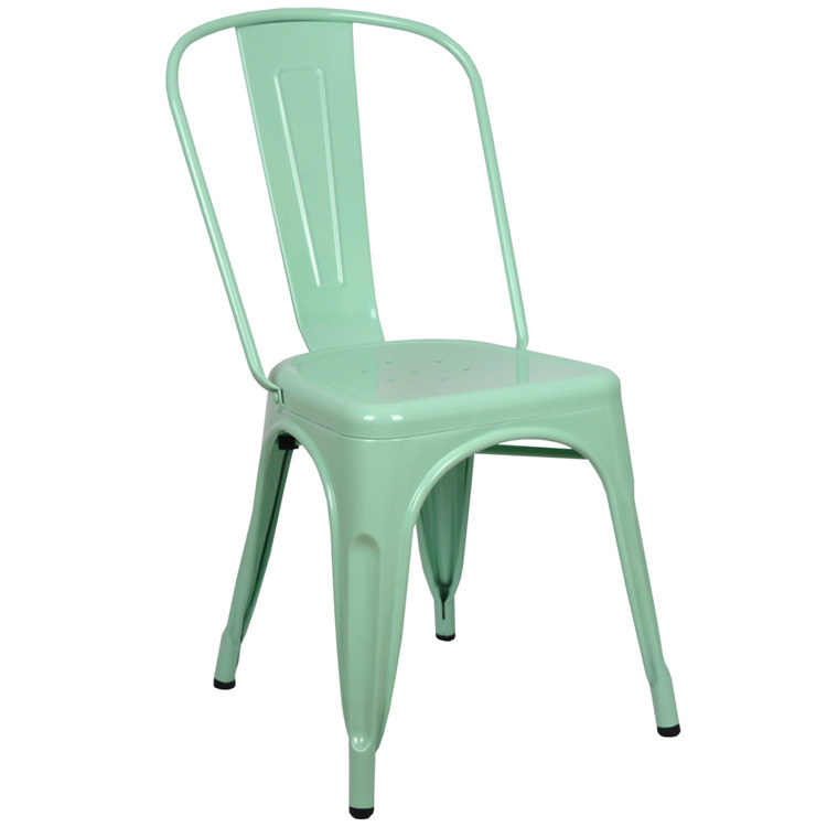 Silla Tudix Diseño Industrial Vintage Color Verde Menta