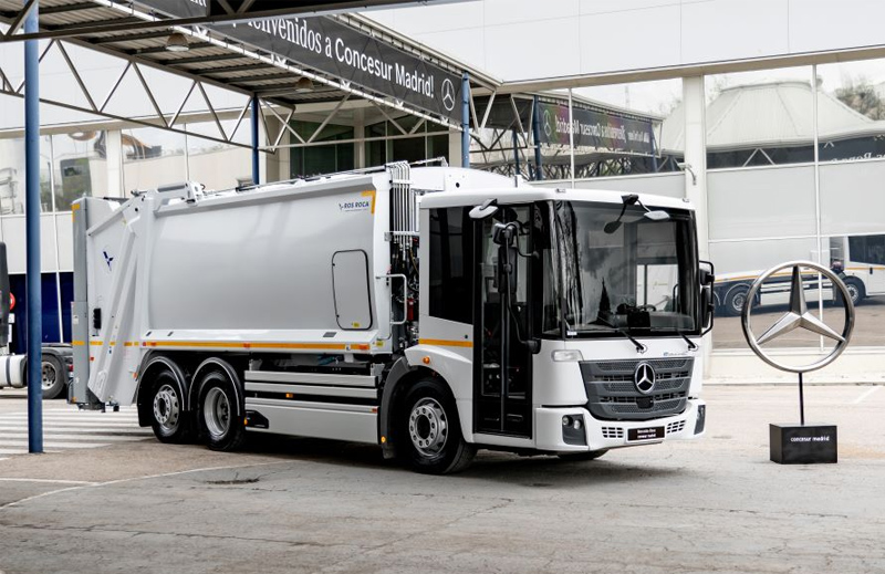 Valoriza incorpora dos camiones Mercedes-Benz eEconic para la recogida de residuos en Madrid imagen 1